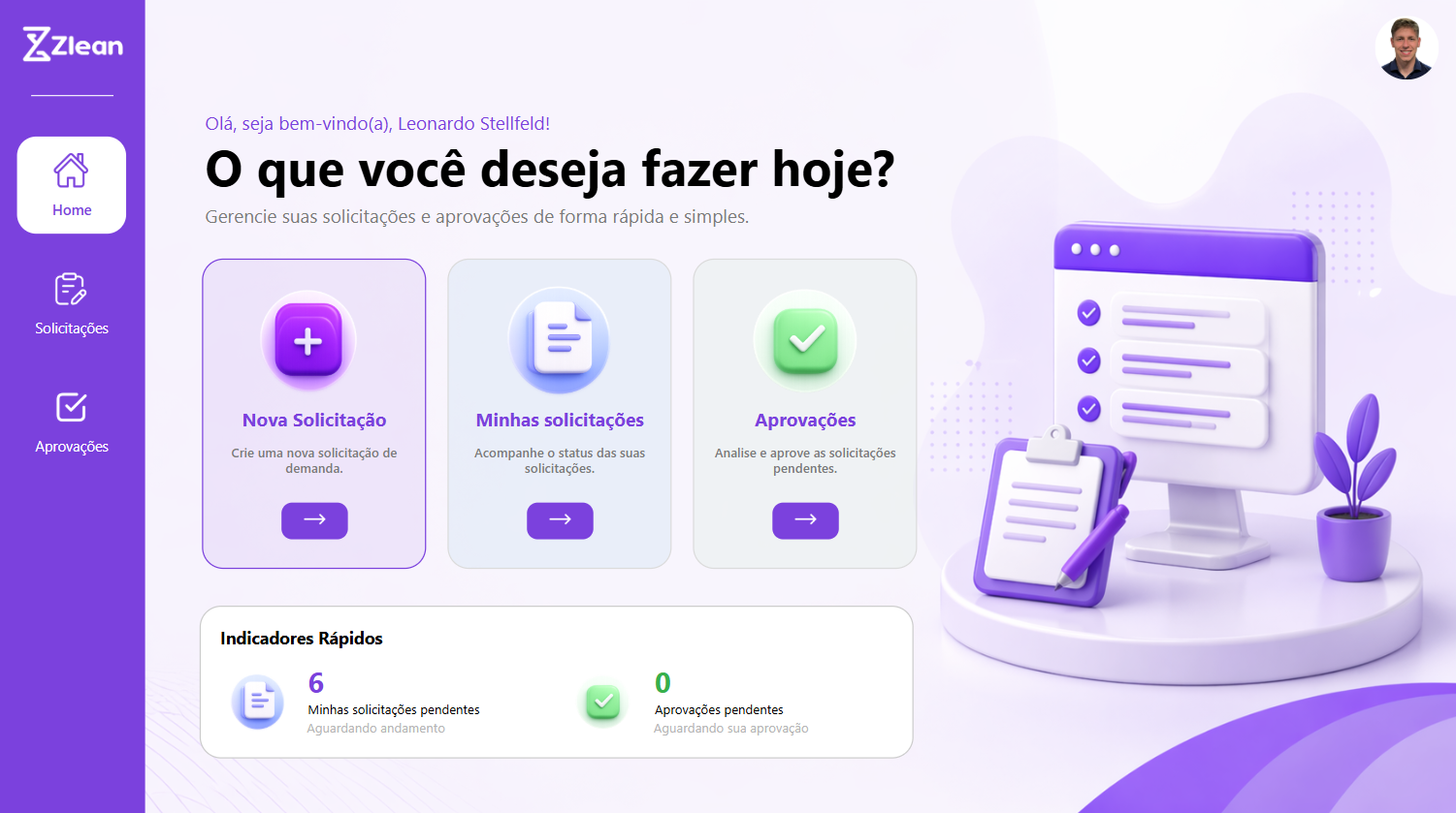 Aplicativo de Aprovações Profissional